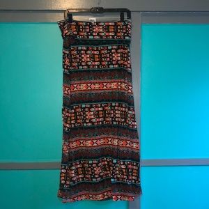 Mossimo Supply Co tribal print maxi skirt